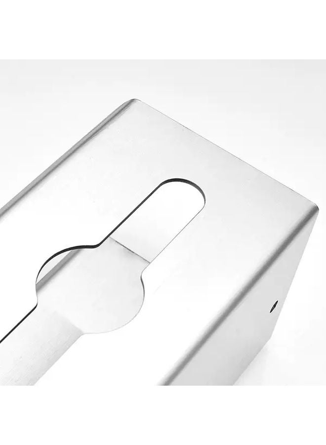 حامل مناديل الحائط من الفولاذ المقاوم للصدأ بدون حفر تركيب منظم الحمام العصري - Image 4